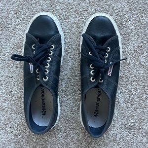 SUPERGA LEATHER SNEAKERS !!